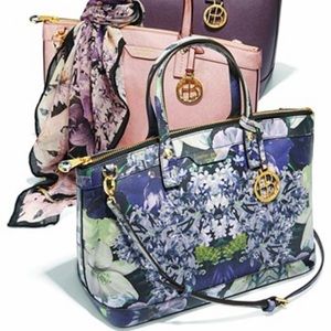 Henri Bendel West 57th Floral Saffiano Bag - image 1